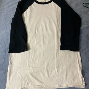 Fear of God Black and White Long Sleeve Tee
